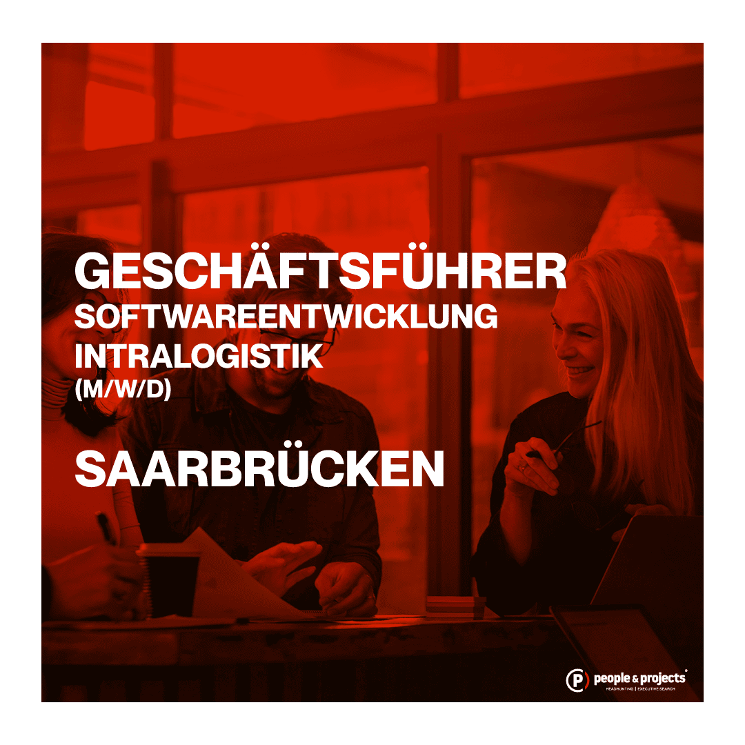 Bild: Geschäftsführer Softwareentwicklung Intralogistik Saarbrücken (m/w/d) | People & Projects e.K. Erfahrener Geschäftsführer Softwareentwicklung und Intralogistik in Saarbrücken.
