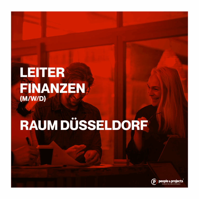 Stellenangebot Leiter Finanzen im Raum Düsseldorf. Moderner Job im Bereich Finanzen im Raum Düsseldorf